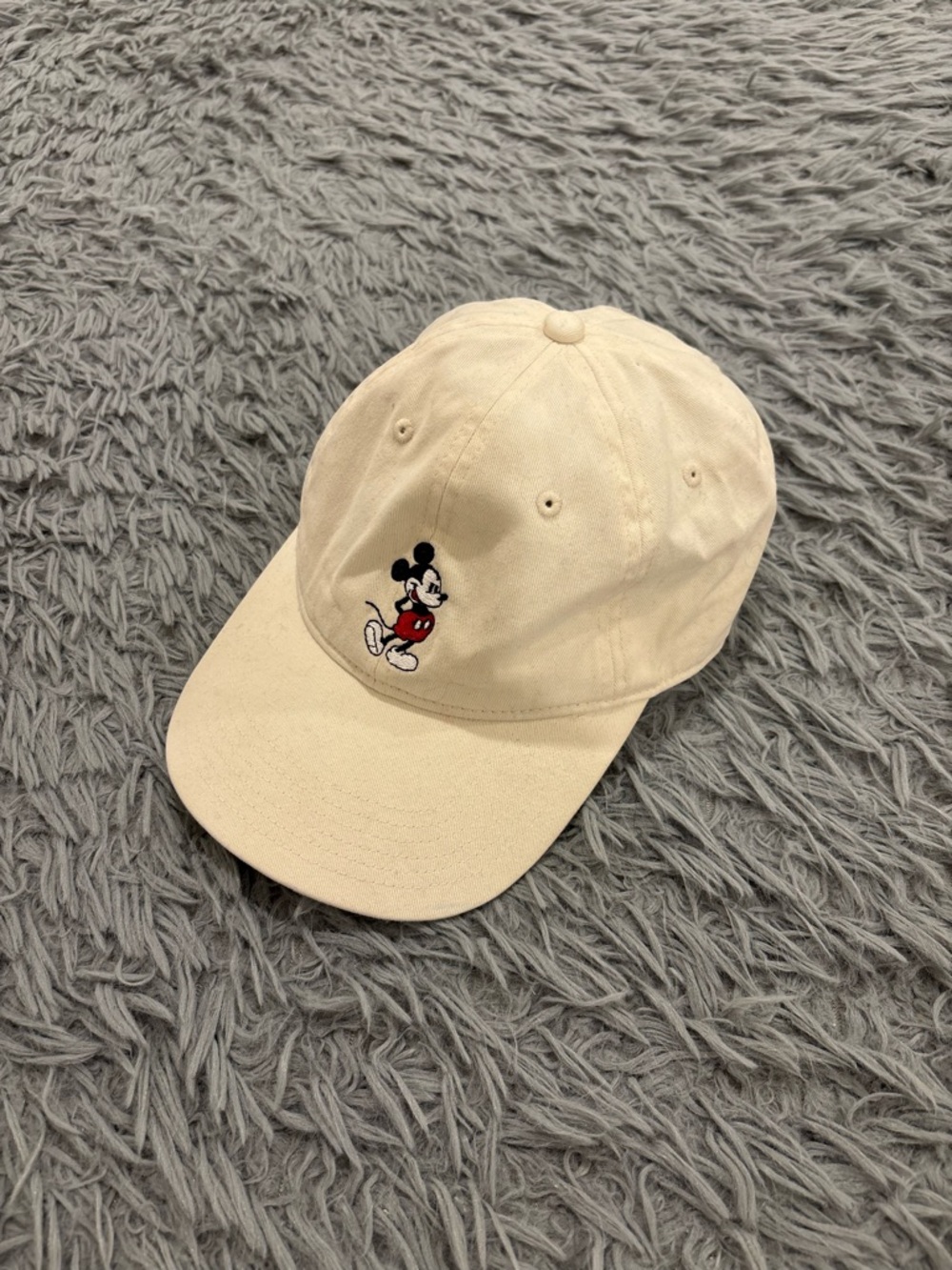 Disney Visor Hat Cap Strapback One Size Beige Adjustable Mickey Mouse 2025 Dad